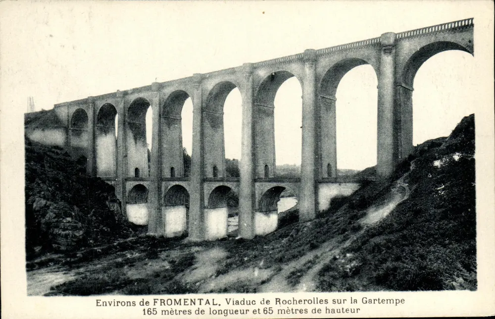 Viaduc de Rocherolles über die Gartempe — Umgebung von Fromental — Verlag Huguet - Vorderseite