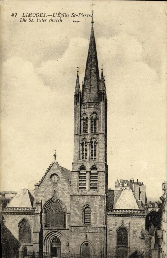 Limoges — A Igreja de São Pedro — Lévy Fils Paris - Frente