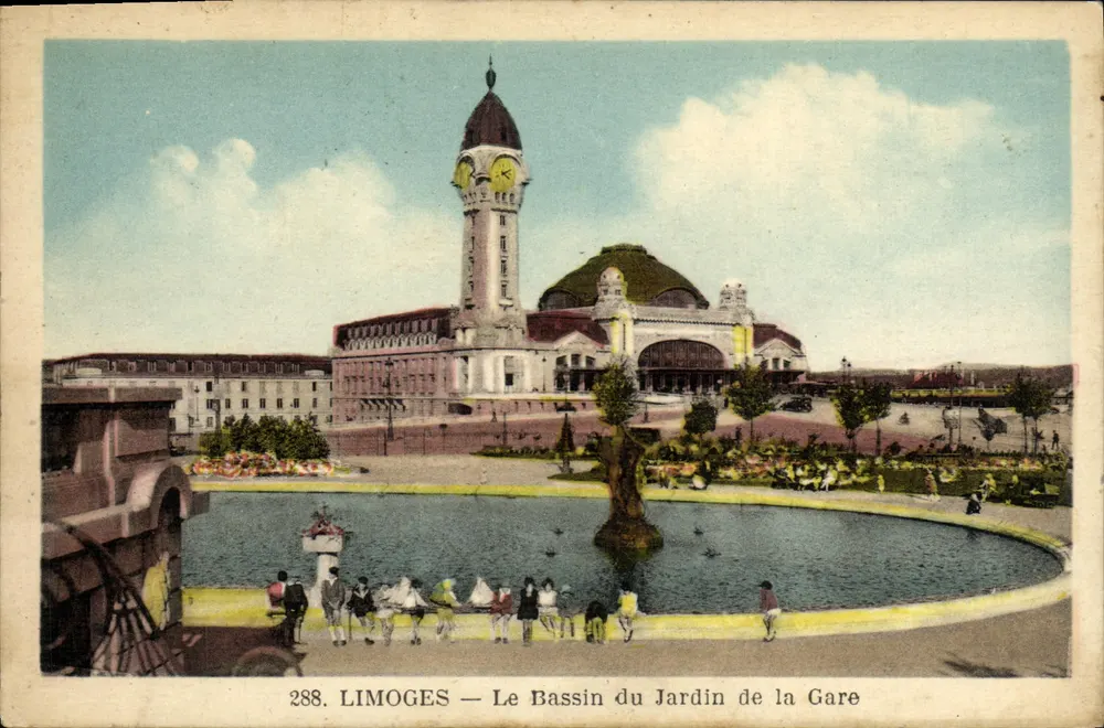 Limoges — Der See im Garten der Station — Phototypie-Héloïse, n°288 - Vorderseite