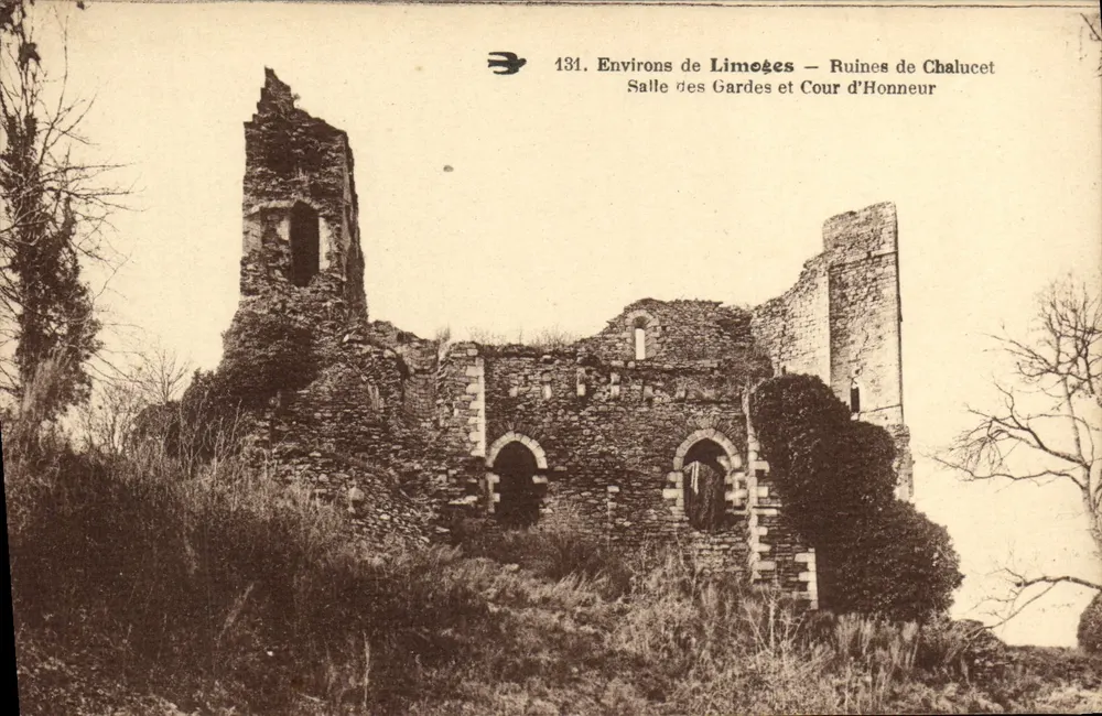 Um Limegès — Ruinen von Chalucet — Wachraum und Ehrenhof — n° 131 - Vorderseite