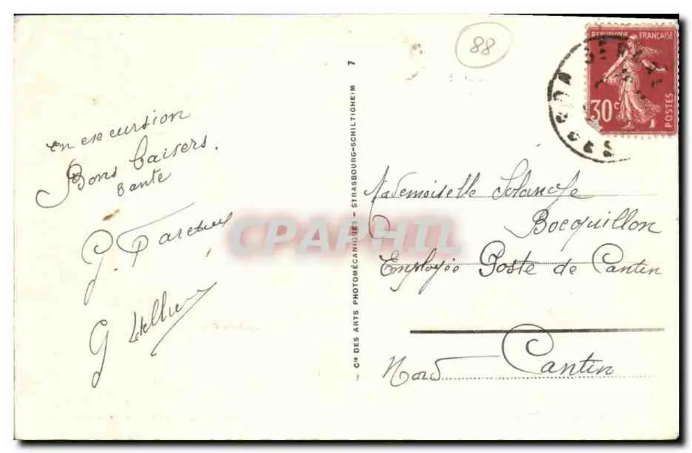 See Longemer und der Hohneck — Gérardmer — n°54 — Verlag CH DES ARTS PHOTONÉCANE - Rückseite