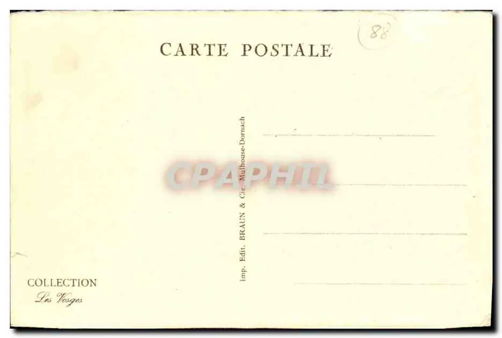 Gérardmer — Vista geral com o lago — série 1240 - Verso