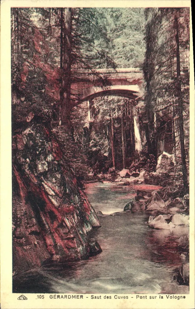 Gérardmer - Saut des Cuves - Brücke über die Vologne - Vorderseite