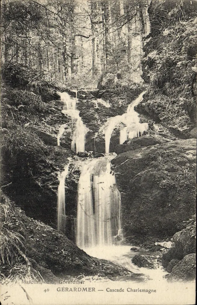 Gérardmer — Cachoeira Charlemagne — Marchal, editor 40 - Frente