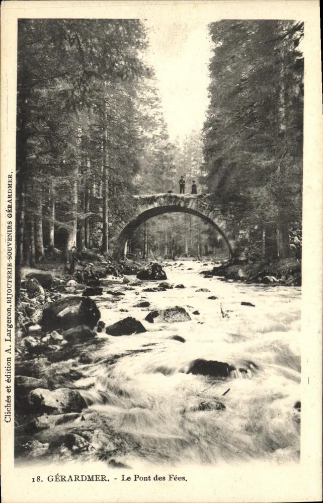 Gérardmer - Il Ponte delle Fate — Clichés e edizione A. Largeron - Recto