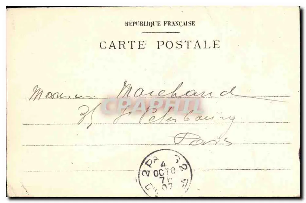 Gérardmer - Parigoutte — Edition A. Largeron, Erinnerungen - Gérardmer - Rückseite