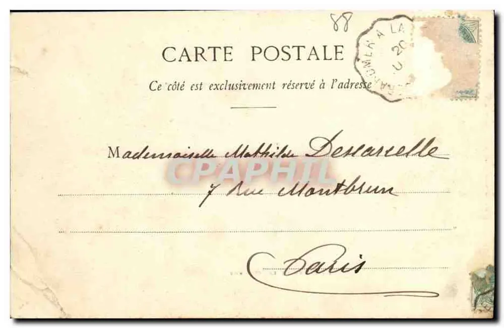 Gérardmer — A Estrada da Schlucht — Imp. Ad. Weick, Saint-Dié (Vosges) N° 1835 - Verso