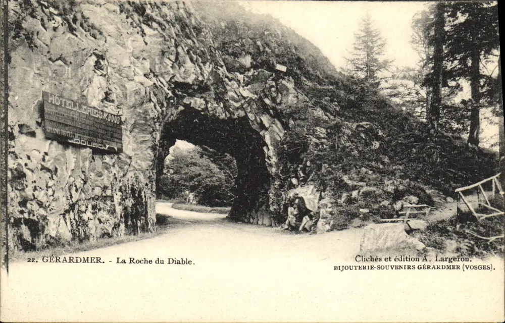 Gérardmer - A Roche du Diable — clichés e edição A. Largeron - Frente