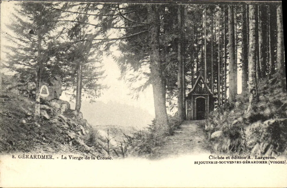 Gérardmer - A Virgem da Creuse — cliché e edição A. Largeron (Vosges) - Frente