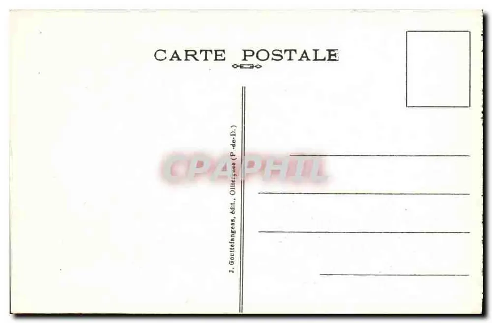 Le Puy de Sancy — Mont-Dore — 1886 m. de altitude — G. D'O - 1438 - Verso