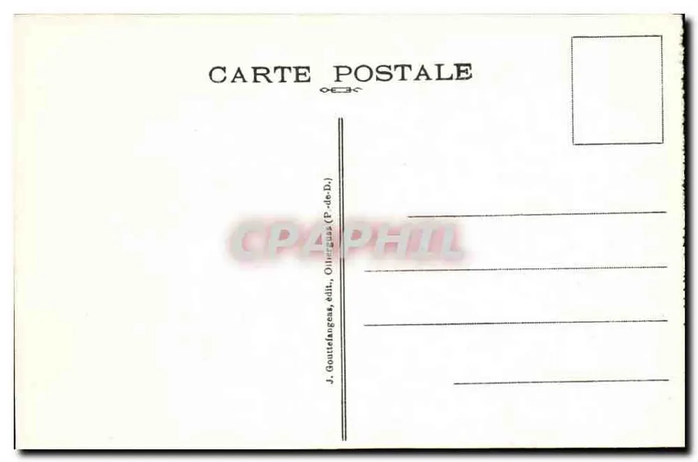 Mont-d'Ore - Pic du Capucin (alt. 1473 m.) — G. D'O - 919 - Verso