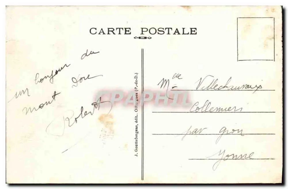 O Mont-Dore — Vista geral — G. D'O - 1410 - Verso