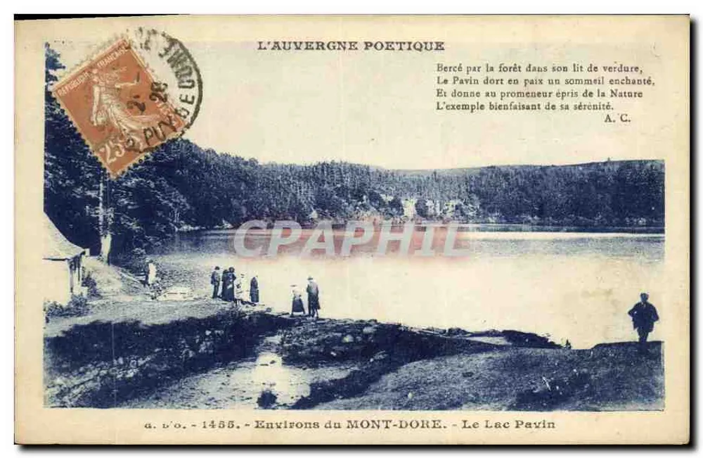 Arredores do Mont-Dore — O Lago Pavin — A Auvergne Poética - Frente