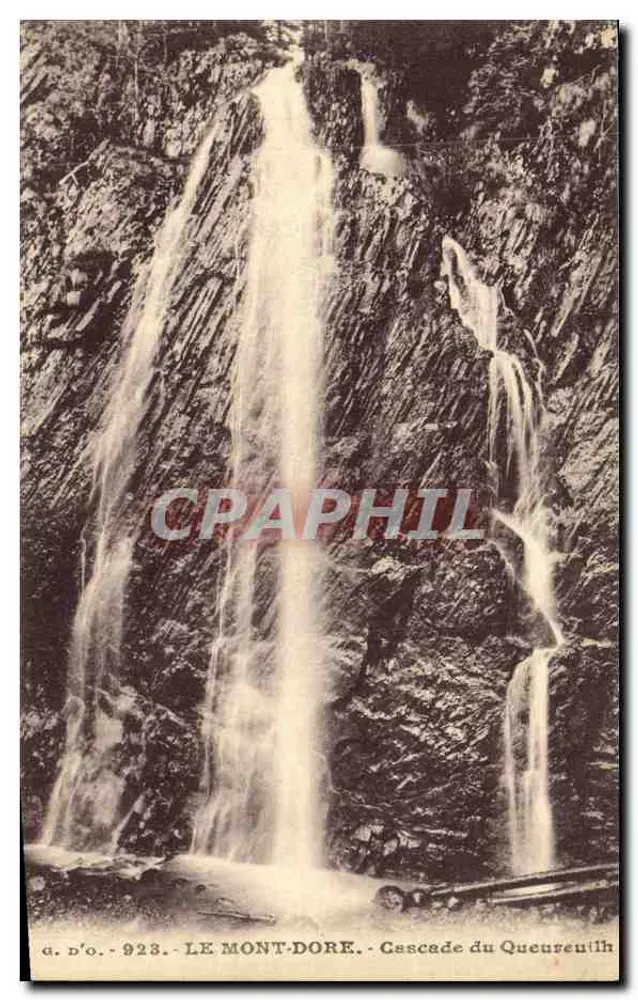LE MONT-DORÉ — Cachoeira do Queureuïlh — J. Gouttefanges, n° 923 - Frente