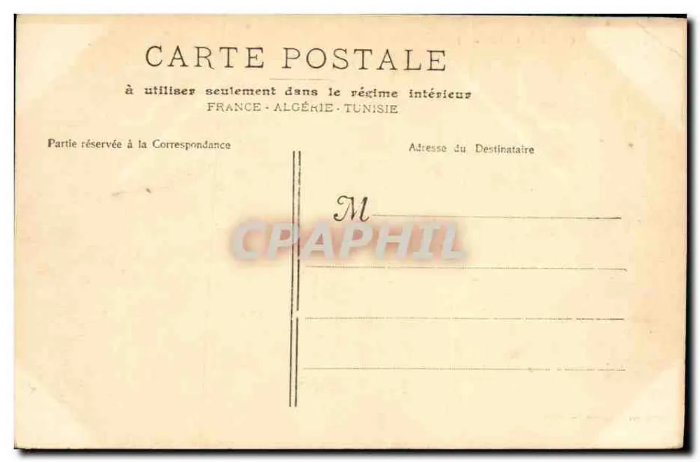 Marseille - Die Mole an einem Tag mit Mistral-Wind — Phototype E. Lecoup - Rückseite
