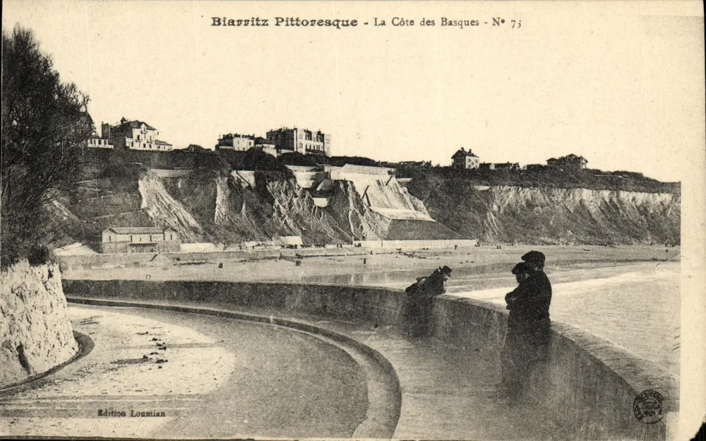 Biarritz Pittoresque - A Costa dos Basques - N° 73 - Edição Loumian - Frente