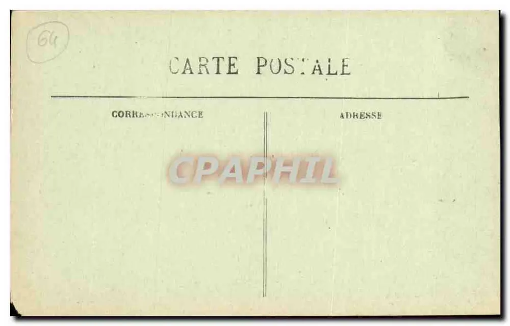Biarritz Pittoresque - A Costa dos Basques - N° 73 - Edição Loumian - Verso