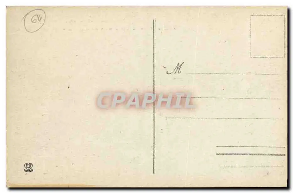 Biarritz - Denkmal zur Erinnerung an Eduard VII — Les Basses-Pyrénées, Verlag A.S.M. Eduard VII, Nr. 1202 - Rückseite