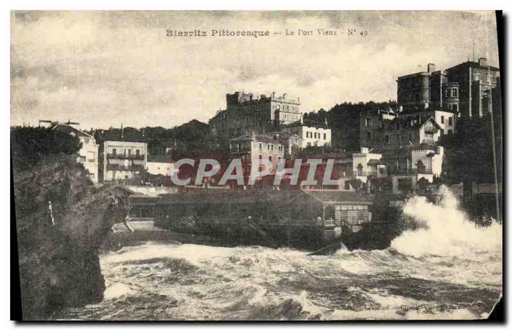 Biarritz Pittoresk — Der alte Hafen — Nr. 49 - Vorderseite