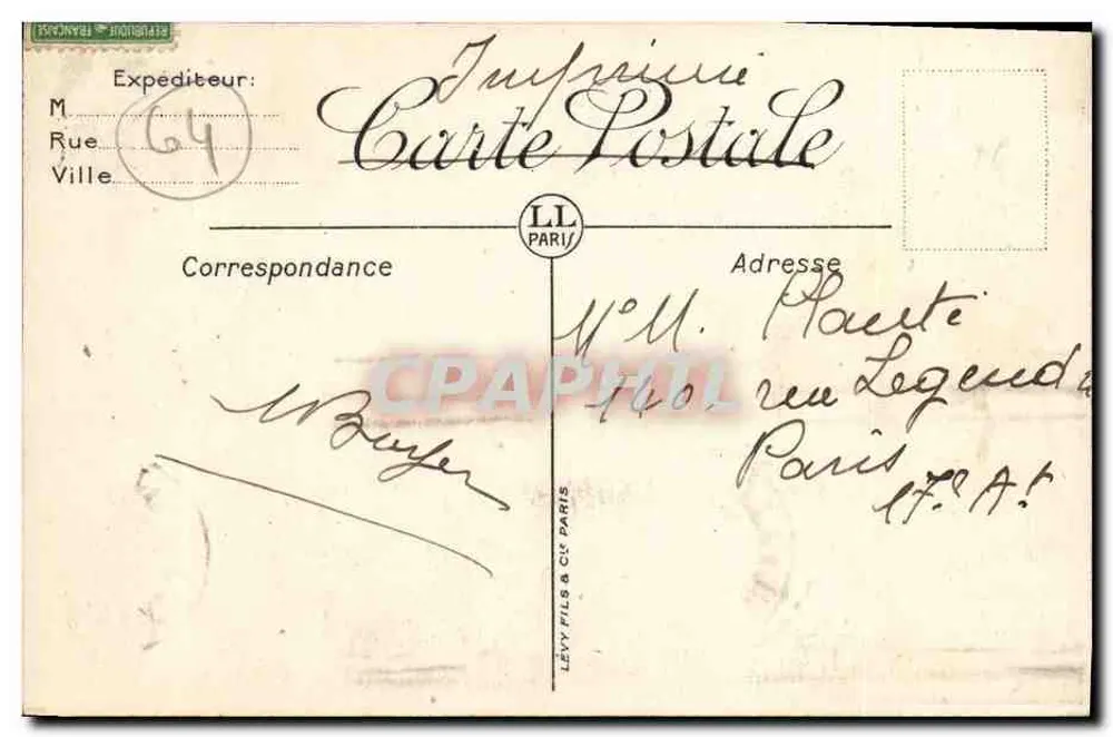 Biarritz — O Rocher du Basta — LL - Verso
