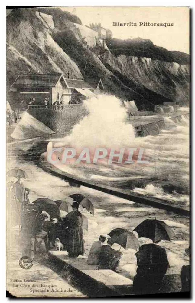 Biarritz Pittoresque — Spectacle Admirable — Édition Loumieu - Frente