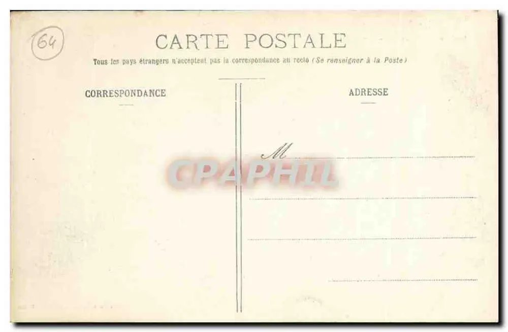 Biarritz Pittoresque — Die Salzthermen — Ausgabe A. Simons - Foto von L. Ruffin - Rückseite
