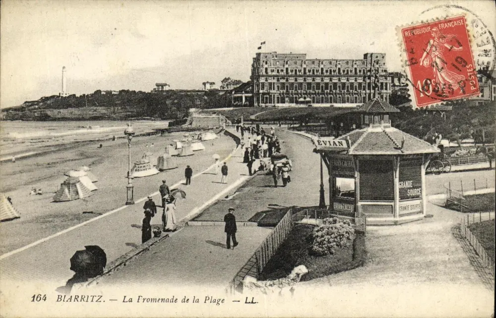 Biarritz — Promenade am Strand — LL. n°164 - Vorderseite