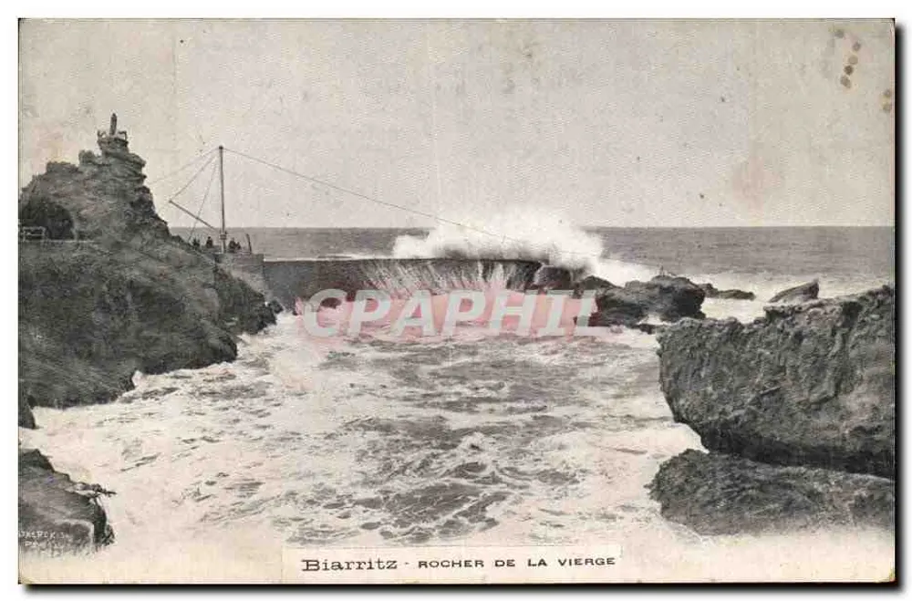 Biarritz - Rocher de la Vierge — editor Ondek, Paris - Frente