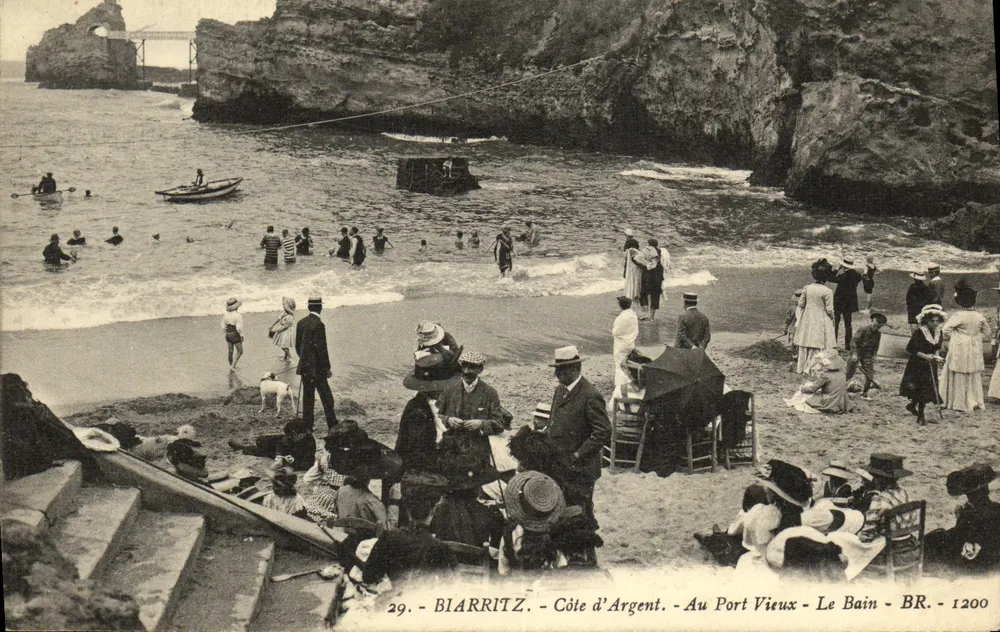 Biarritz - Côte d'Argent - Am alten Hafen - Das Bad - BR - 1200 - Vorderseite