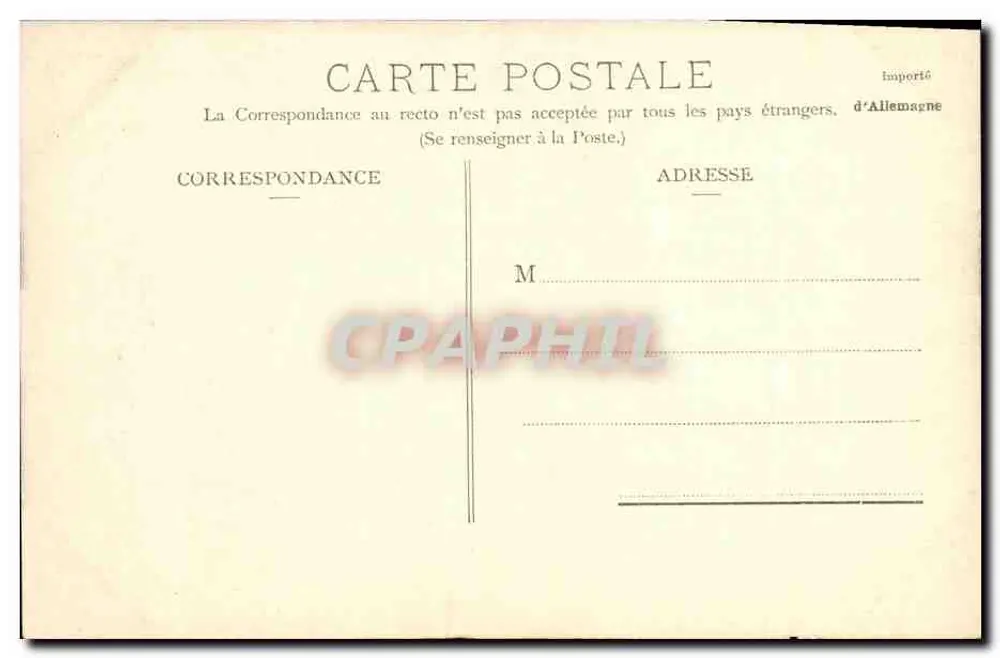Casa da Infanta — Saint-Jean-de-Luz — R.&J.D. 10527 E, 12 - Verso