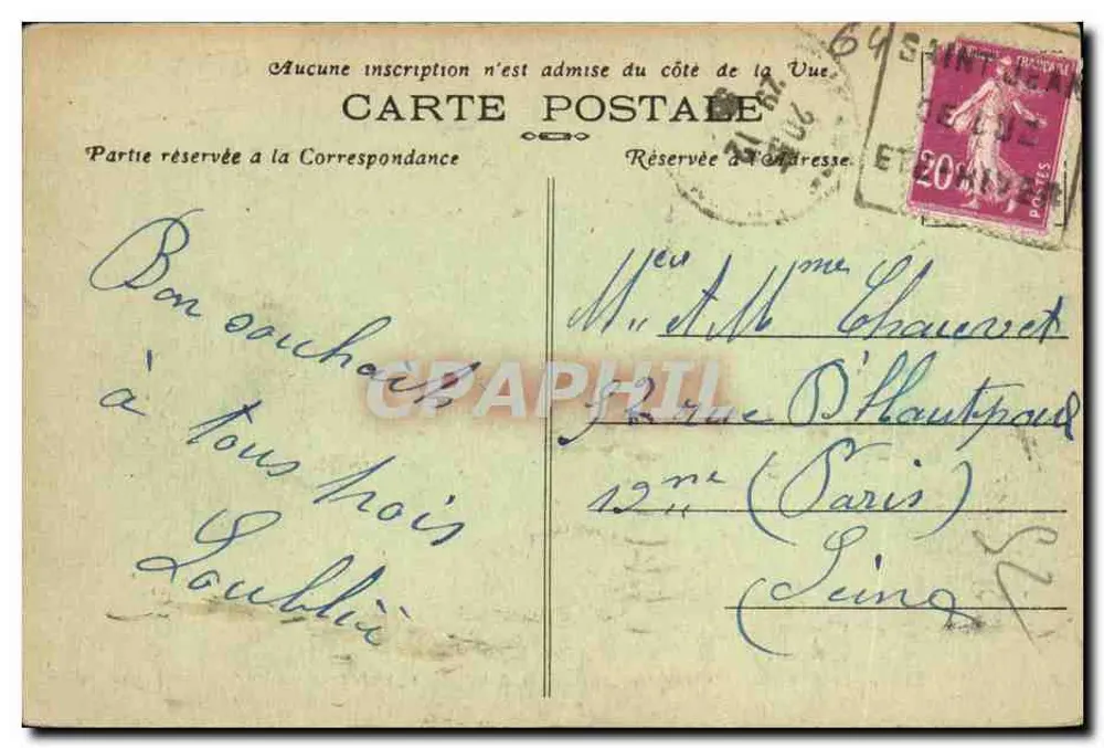 Saint-Jean-de-Luz (B.-P.) — Kette der Berge und die Drei Kronen von Sainte-Barbe — Phototypie Marcel Delboy, Bordeaux, n°225 - Rückseite