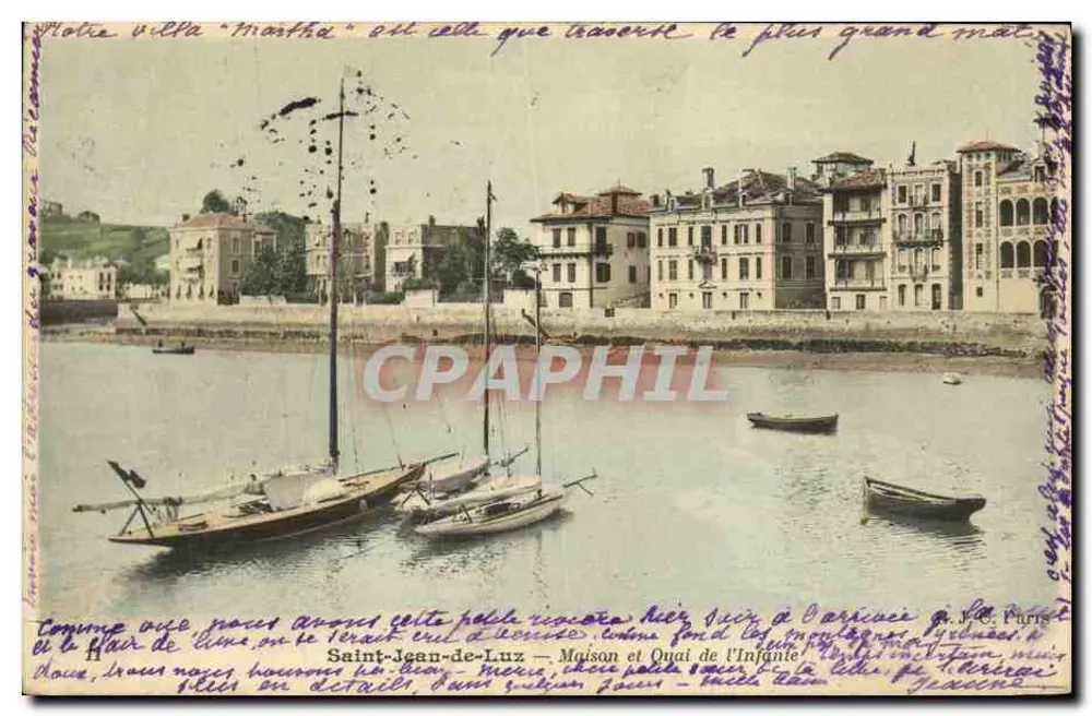 Saint-Jean-de-Luz — Haus und Quai de l'Infante — A. V.C. Paris - Vorderseite