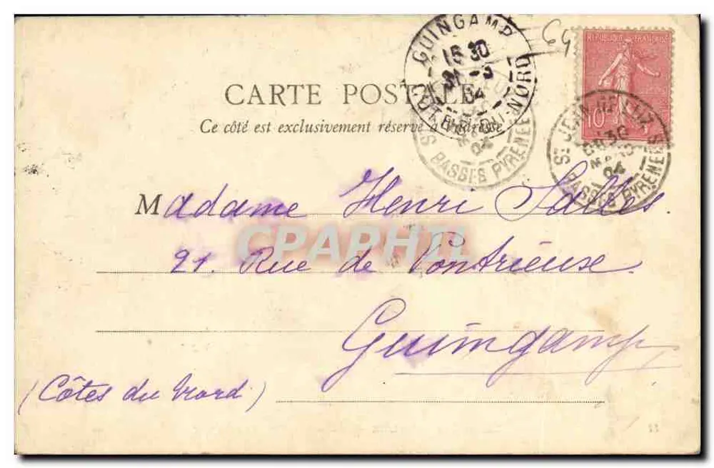 Saint-Jean-de-Luz — Haus und Quai de l'Infante — A. V.C. Paris - Rückseite