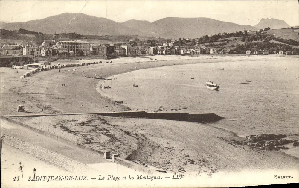 Saint-Jean-de-Luz — La Plage et les Montagnes — LL — Selecta - Vorderseite