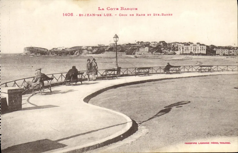 St-Jean-de-Luz - Ecke Hafen und Ste-Barbe — Phototyp Lassoume Frères, Youlouze - Vorderseite