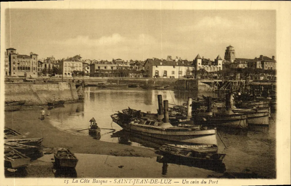 Saint-Jean-de-Luz — Ein Stück vom Hafen — Bromotype Gaurreau, La Gironde - Vorderseite