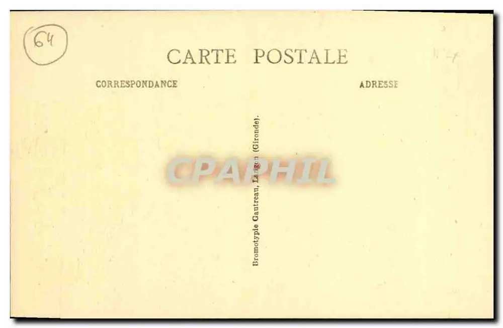 Saint-Jean-de-Luz — Ein Stück vom Hafen — Bromotype Gaurreau, La Gironde - Rückseite