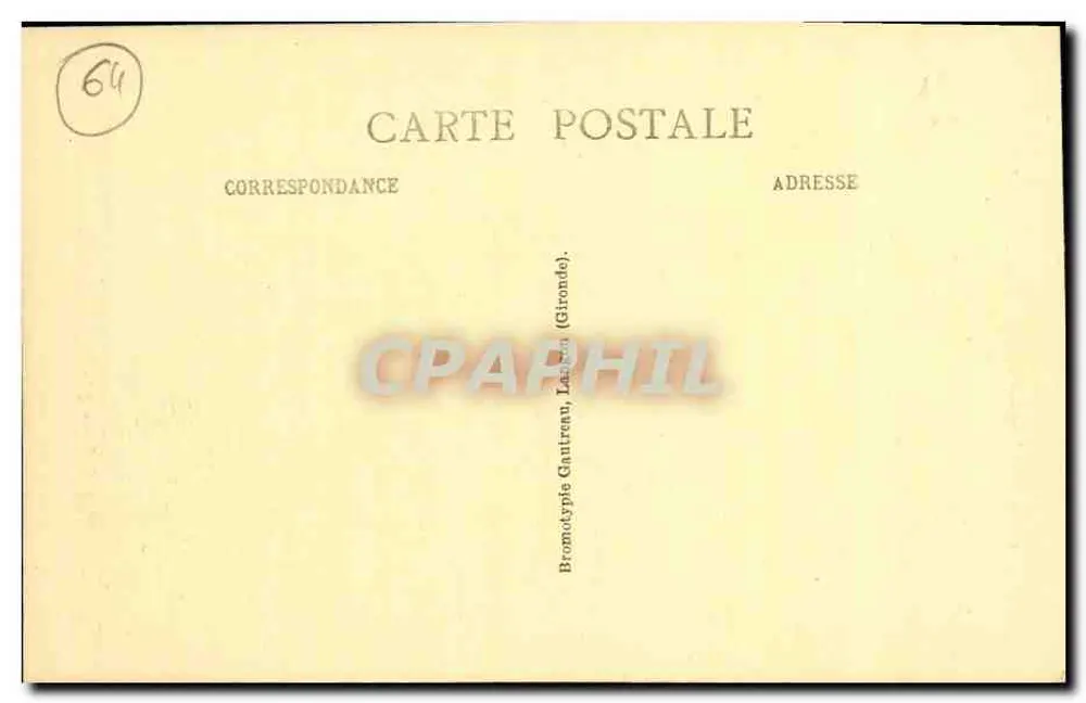 Die Basque-Küste - SAINT-JEAN-DE-LUZ — Wellenwirkung an der Mole von SOCOA — Bromotype Gautreau, Lausson (Gironde) - Rückseite