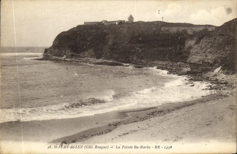 St-Jean-de-Luz (Costa Basca) — A Ponta Ste-Barbe — editor B&G, n° 1436 - Frente