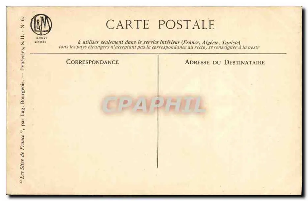 Saint-Jean-de-Luz — Porta Circular — Marque & M. N. 6 - Verso
