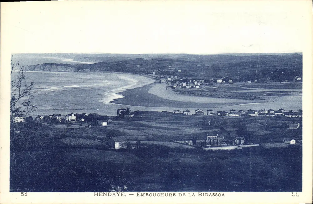 Hendaye — Embocadura da Bidassoa — LL, n° 51 - Frente