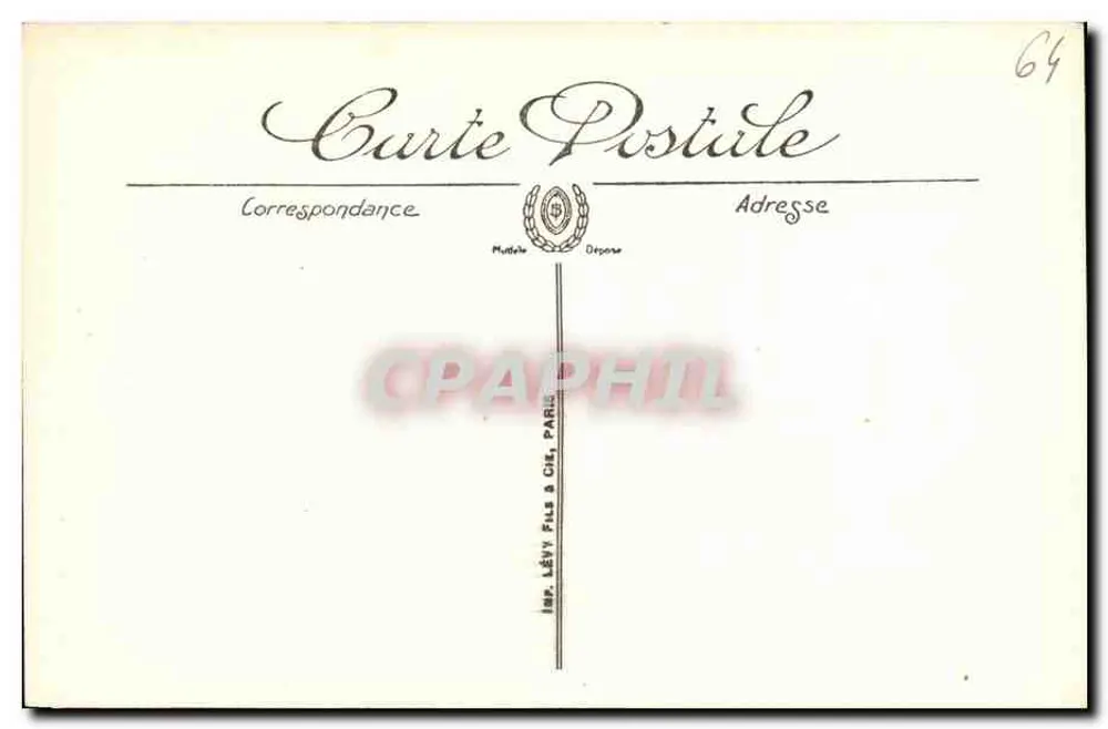 Hendaye — Pôr do sol sobre a Eidassoa — LL, n°48 - Verso