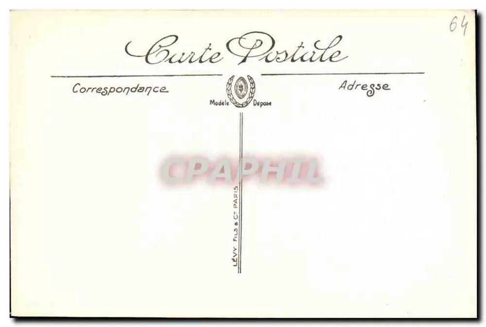 Hendaye — Fronteira Franco-Espanhola — LL, n°49 - Verso