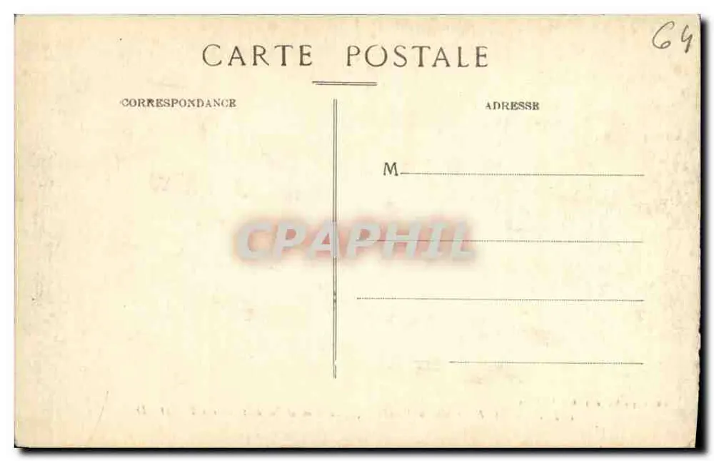 Hendaye - Schloss Abbadia, heute Nationales Institut — Phototypie Marcel Delboy, Bordeaux, Nr. 112 - Rückseite
