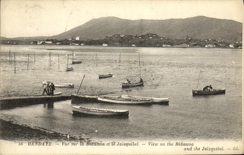 Hendaye — Blick auf die Bidassoa und den Jaïzquibel — LL - Vorderseite