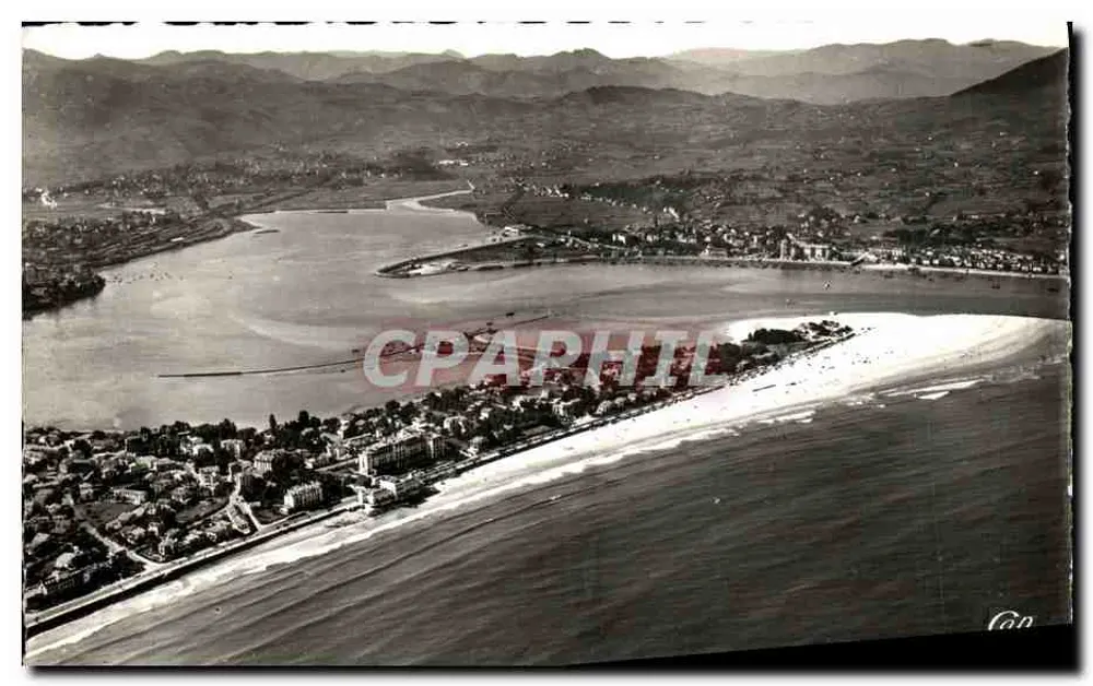 Hendaye — Luftbild der französisch-spanischen Grenze — Cliché Robert Durandaud - Vorderseite