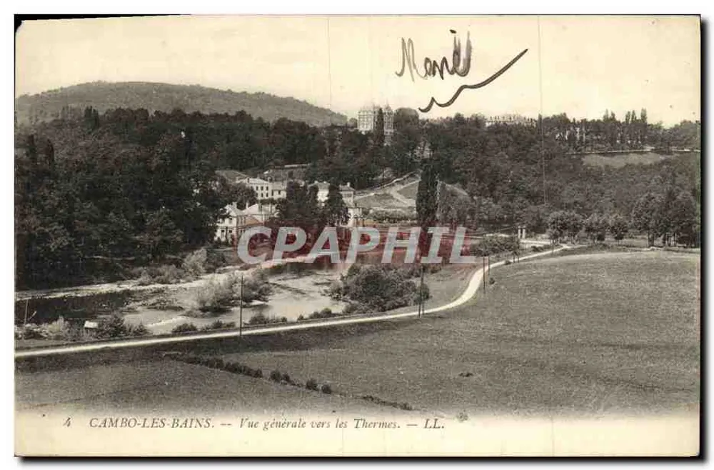 Cambo-les-Bains — Allgemeiner Blick Richtung Thermalbäder — LL. - Vorderseite