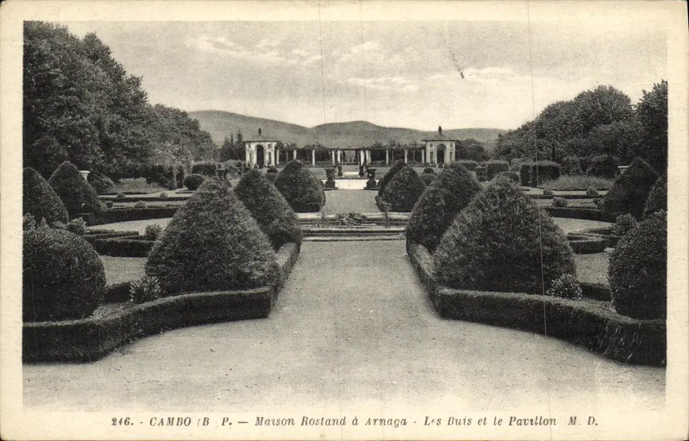 Cambo (B.P.) — Rosland-Haus in Arnaga — Die Buis und der Pavillon M.D. - Vorderseite