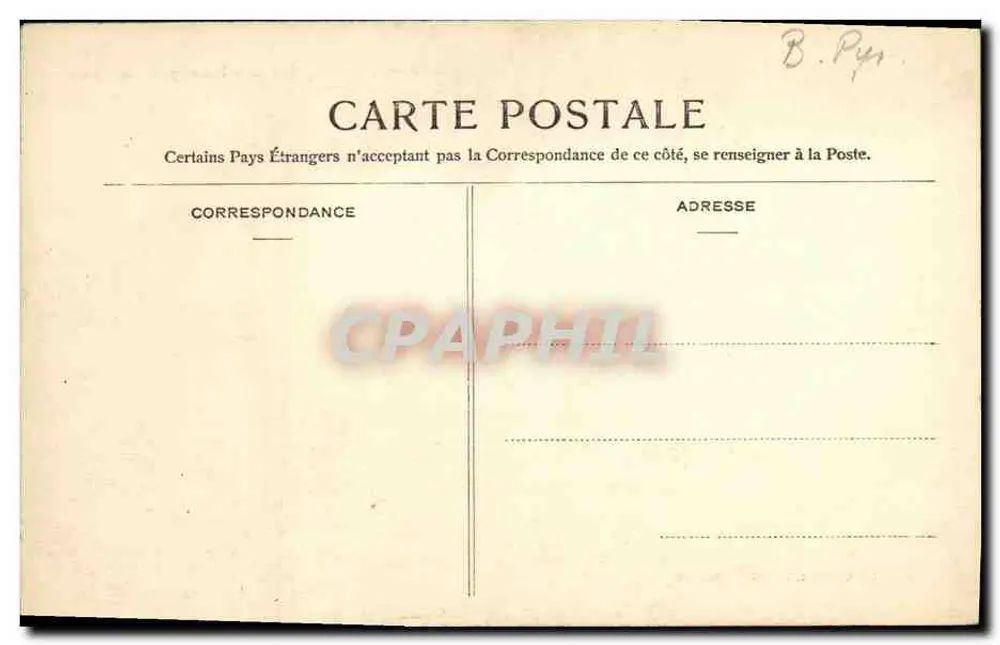 Cambo-les-Bains — Haristéya und die Promenade — L. Dessarps, Verlag, Échê G. Ouvrard - Rückseite