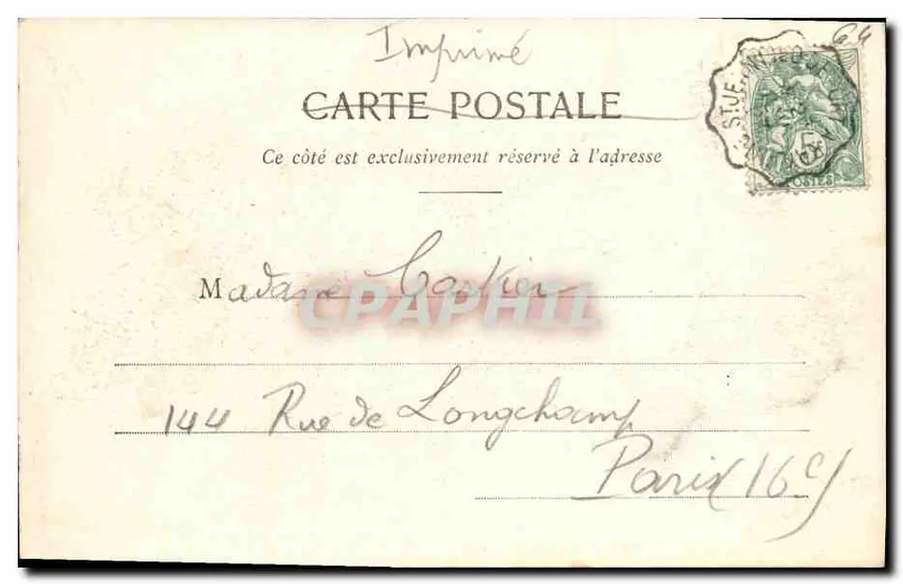 Cambo-les-Bains - Etchegorria (Residência de Ed. Rostand) - Verso